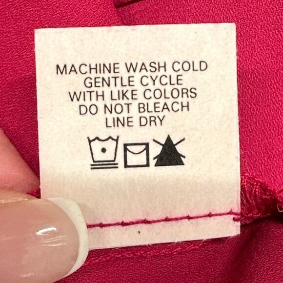 NWT | Krisa | V-Neck Layered Sleeveless Chiffon Mini Dress | Pink | Small - Picture 7 of 10